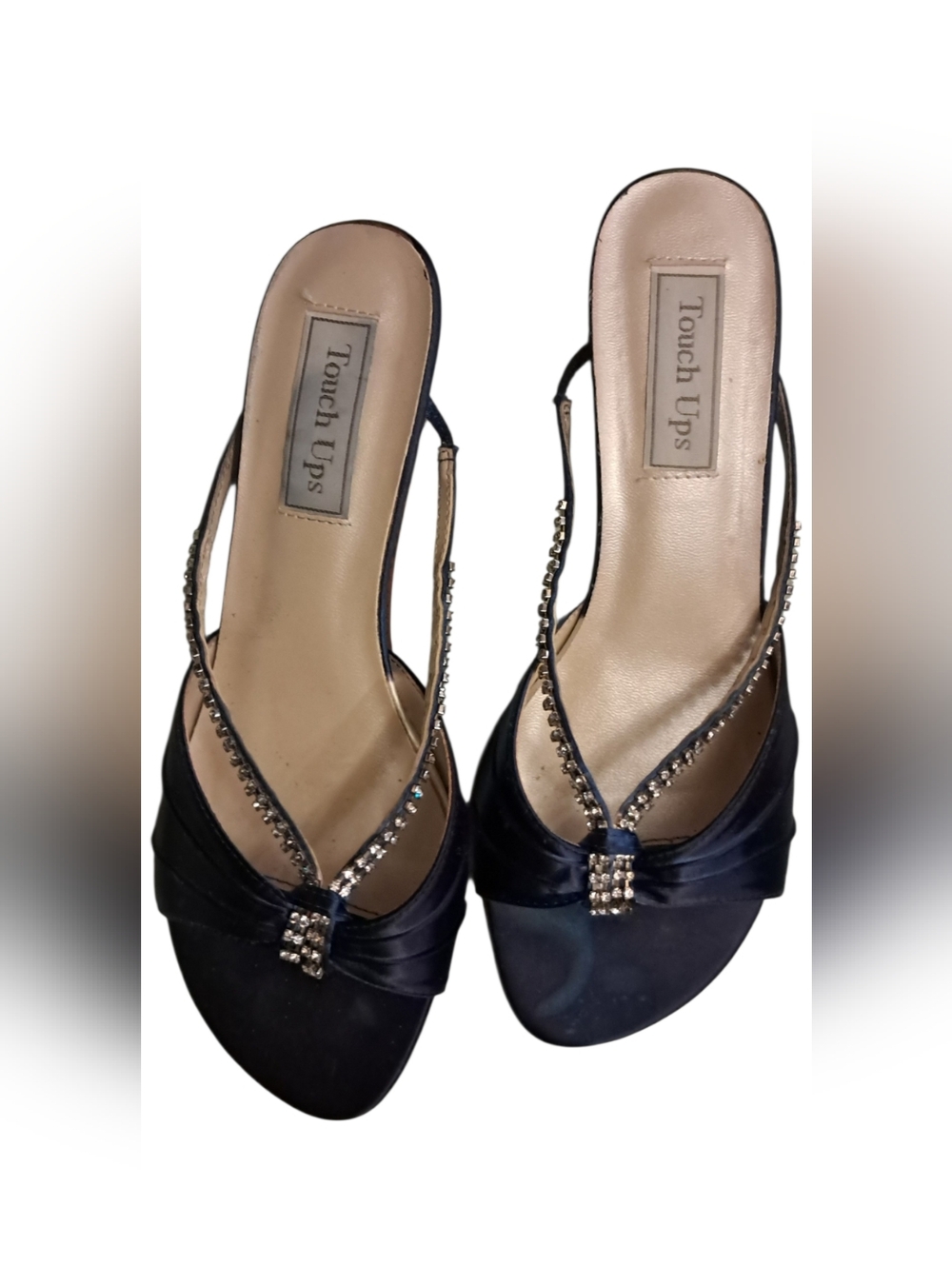 Navy vintage sexy Kitten Heels